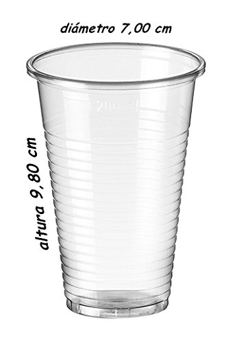 Set de 3000 vasos de polipropileno transparente. Opción desde 100ml a 1000ml.