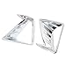 Kadore for Toyota RAV4 2016 2017 2018 Chrome Front Fog Lights Lamps Trim Bezel Cover 2pcs