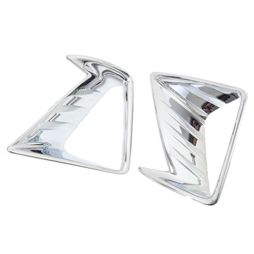 Kadore Front Fog Light Lamp Cover Trim Bezels fit For Toyota RAV4 RAV-4 2016 2017 ABS Chrome 2PCS/SET (117201 Front Fog Light Cover) - Thumbnail 7