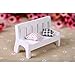 Shellvcase Miniature Dollhouse, Exquisite Simple Mini Wooden Bench Dollhouse Garden Home DIY Decor Gift