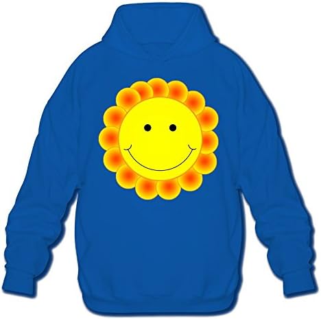 Yahuamaoyi Smiley Face Men's Hooded Sweatshirt Royalblue 3X by