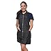 Mane Caper Rhinestone Salon Apron, Professional Quality Thigh Length with Collar Nylon Material Light Weight Extra Durability Protection. Specialized for HairCutting (black)