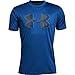 Under Armour Boys' Tech Big Logo Solid T-Shirt, Royal (400)/Graphite, Youth Large