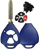 KeylessOption Just the Case Keyless Entry Remote Head Key Combo Fob Shell-Blue