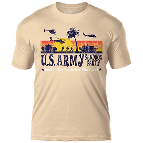 7.62 Design Army 'Sandbox Party' Men's T-Shirt Tan - Thumbnail 3