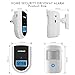 Wireless Doorbell, ANGUO Motion Sensor Alarm, Wireless Driveway Alert, Home Security System Alarm with 1 Sensor and 1 Receiver(White,No Battery Included)