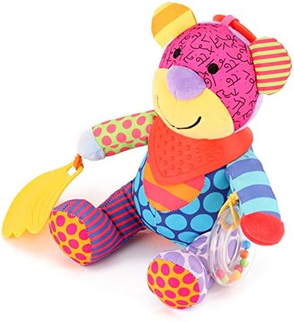 Plush Teddy Bears Baby Cot Hanging Toys, Strollers, Toy Car Seats Bed, Neonatal Development Activities Toys, Unique Travel Rattles Hanging Plush Toys