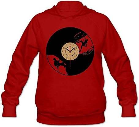 Supersellerforu Vinyl Record Wall Clock Woman Hoody Fashion Fleeces Wrap