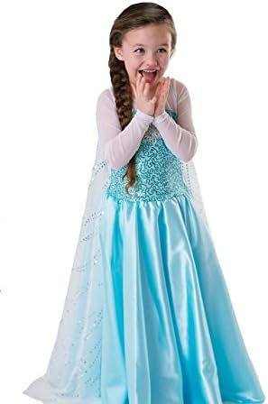 About Time Co Girls' Princess Snow Queen Fancy Dress (3-4 years)