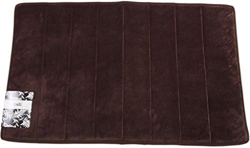 Clearance! Hiwel Microfiber Bath Mat with Memory Foam Interior, Dark Chocolate, 21 by 34 Inch
