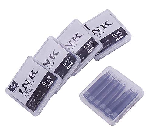 30 PCS Moonman Wancai Fountain Pen Black Ink Refill Cartridges