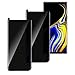 Moresky Compatible for Samsung Galaxy Note 9 Screen Protector Tempered Glass Privacy Film [Case Friendly] [3D Curved Edge] [Anti-Scratch] [High Definition] (2 Pack, Black/Clear)