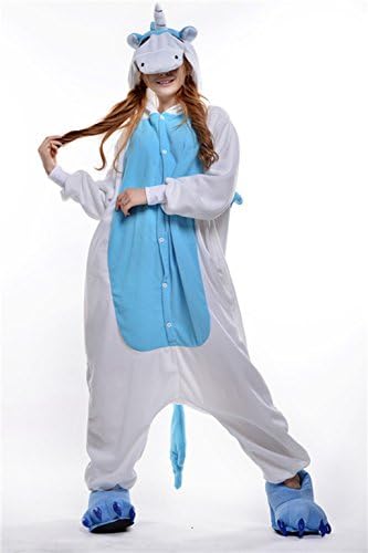 Taiji Children's Pajamas Animal Costume Onesie Kids Sleeping Wear Cosplay (4XL(Height 62.4"-65.9" /161cm-170cm）, Blue unicorn)