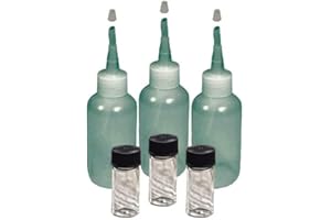 Sluice Monkey(3 3oz Sniffer Bottles and (3) Glass Vial for Your Gold Panning.