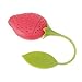 Aveks Design Loose Tea Leaf Strainer Herbal Spice Infuser Filter, Red.,