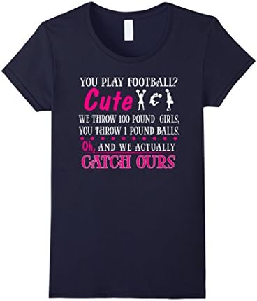 Women's Cheerleading Funny T Shirt Medium Navy