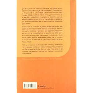 Experiencias en la atencion psiquiatrica hospitalaria/ Experience in Inpatient Psychiatric Care (Spanish Edition)