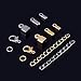 eBoot 1000 Pieces Jewelry Findings Kit Iron Fold Over Cord Ends Lobster Claw Clasps Jump Rings Extension Chains for Jewelry Making