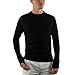 Woolx Mens Glacier Heavyweight Merino Wool Base Layer Shirt For Extreme Warmth, Black, X-Large