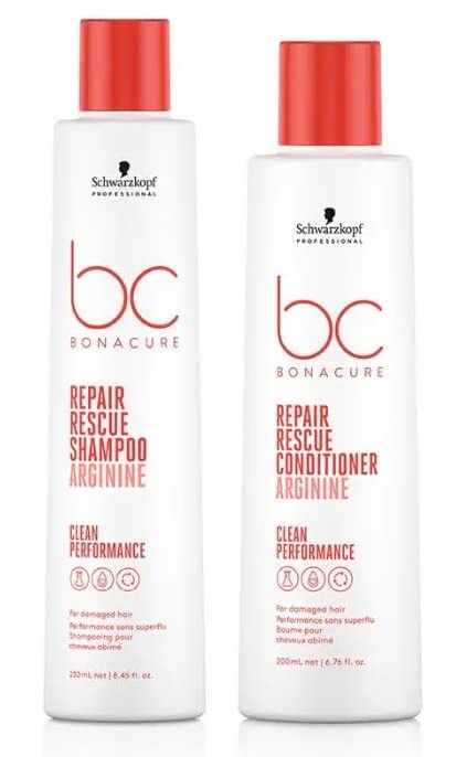 Schwarzkopf BC Clean DUO Repair Rescue Shampoo 250ml and Conditioner 200ml