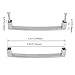 XLX Square Crystal Glass Decorated Stainless Steel Door Cabinet Drawer Handle Pull