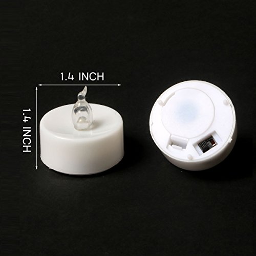 image for Youngerbaby 12pcs Yellow Flameless Led Tea Lights Candle with Remote C