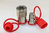 TL32 Ag style Quick Coupler Set - Poppet Style Hydraulic Tractor & Bobcat Coupling - Iso5675 1/2
