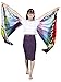 Halloween Fabric Butterfly Shawl Fairy Ladies Cloak with Headband or Mask (Color A, Adult A)