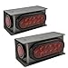 LONG HAUL 2 New Trailer Truck Steel Housing Box with Oval Tail Light & Round Light LED