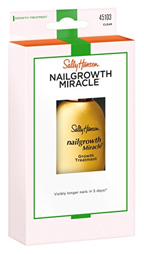 Sally Hansen Nail Growth Miracle Growth Treatment Clear 0.45 Ounce (13.3ml) (2 Pack)