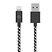 Go Beyond(TM) 1 Feet 8 Pin Fabric Braided Nylon Premium Durable iPhone 5/6 Data Sync / Charging Cable for iPhone 6/6 Plus, iPhone 5/5S/5C , iPad Mini, iPod Touch 5th Generation (SHIPPED IN SAME BUSINESS DAY. Compatible with iOS 8) (Black Nylon)