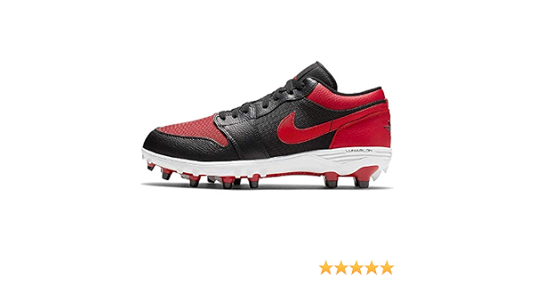 Jordan Retro 1 TD tacos de fútbol para hombre, Multi (Negro/Rojo), 46 EU :  Amazon.es: Zapatos y complementos