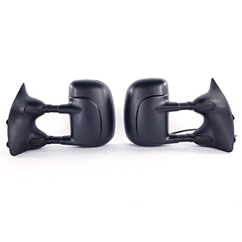 MOTOOS Towing Mirrors Side Folding Extendable Fit For 1999-2007 Ford F-250 F-350 F-450 F-550 Super Duty 2000-2005 Ford Excursion 6.8L V10