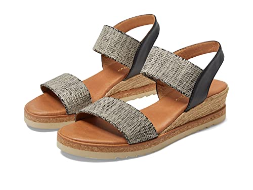 André Assous Neveah Wedge, Black/Beige, 5 at Amazon