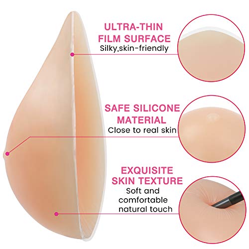 Vollence One Pair C Cup Triangle Silicone Breast Forms Fake Boobs For Mastectomy Prosthesis Crossdressers Transgender Bra Enhancer Inserts In | Whizz Pads & Enhancers