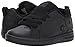 DC Unisex-Child Court Graffik Sneaker Skate Shoe, Black/Black/Black, 6 M US Big Kid