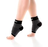 Kamileon Kares Foot Sleeve Sock Pair. Targeted Compression Provides Heel and Arch Support. Reduces Swelling / Promotes Faster Recovery. Suitable to wear at night for 24/7 Plantar Fasciitis Support