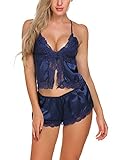 Avidlove Women Sleepwear Lace Lingerie Satin Pajama Cami Set Sexy Nightwear