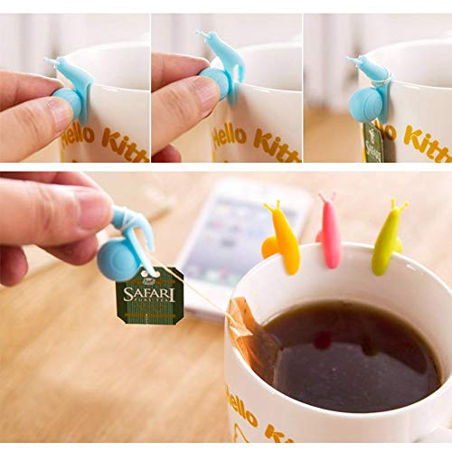 10pcs-Cute-Snail-Shape-Silicone-Tea-Bag-Holder-Cup-Mug-Candy-Colors-Gift-Set