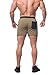 Jed North Men's Workout Gym Sweat Shorts Bodybuilding Running Shorts Green