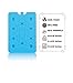Blue Ele Ice Packs for Lunch Boxes, Lunch Bags & Coolers - Pack of 4 Reusable, Long-Lasting, Slim & Lightweight Freezer Packs – Fun & Colorful Cool Packs for Kids - 6.26 x 4.33 x 0.59 Inches, by