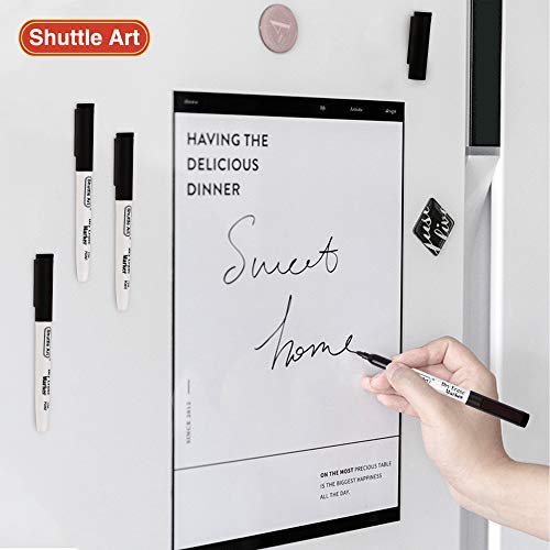 Shuttle Art Dry Erase Markers, 15 Pack Black Whiteboard