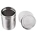 LOHOME Stainless Steel Fancy Coffee Dredger Cocoa Powder Shaker with Fine-mesh Lid & Translucent Plastic Cover for Baking & Cooking At Home/Restaurant (4-Pieces)