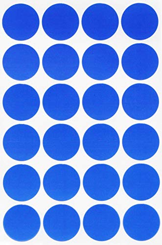 Dot Sticker Color Coding Labels - Round Stickers Blue 25mm - 360 Pack by Royal Green