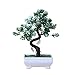 narutosak Artificial Plants Potted Tree Bonsai Simulation Plant Home Decor Table Centerpieces - Green