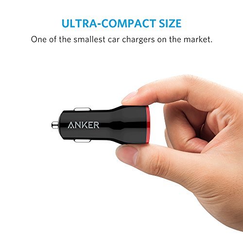 Anker Quick Charge 3.0 24W USB Car Charger, PowerDrive+ 1 for Galaxy S9/S8/Edge/Plus, Note 8/7 and PowerIQ for iPhone Xs/XS Max/XR/X/8/7/6/Plus, iPad Pro/Air 2/Mini, LG, Nexus, HTC and More