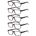 NORPERWIS Reading Glasses 5 Pairs Quality Readers Spring Hinge Glasses for Reading for Men and Women (3 Black 2 Tortoise, 1.50)