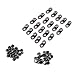 Zerone Shoe Lace Hooks,Boot Hooks Lace Fittings with Rivets for Repair/Camp/Hike/Climb Accessories Pack of 20