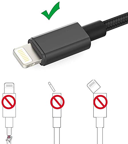 image for TicTacT iPhone Charger MFi Certified Lightning Cable 6 Pack [3/3/6/6/1
