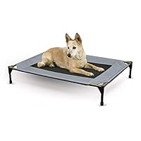 K&H PET PRODUCTS Original Pet Cot, Gray/Mesh, Large/30" x 42" x 7"